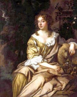 Painting of British writer, Aphra Behn, one of the first female novelists