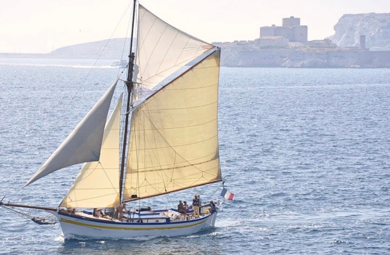 Historic Sailboat, French Book Club Tour